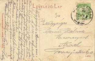 Marosludas, Ludosul de Mures, Ludus; Városháza. W. L. (?) 1621. Kiadja Glück József / town hall (EK)