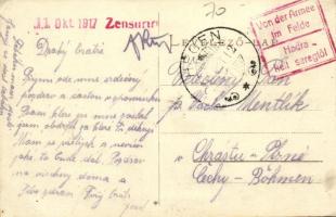 1917 Százhalom, Szászhalom, Hundertbücheln, Hondrubechi, Movile; Szász evangélikus erődtemplom, híd ...