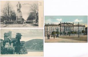 20 db RÉGI használatlan német városképes lap / 20 pre-1945 unused German town-view postcards