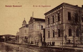 1912 Munkács, Mukacheve, Mukachevo, Mukacevo; M. kir. állami főgimnázium. W. L. 1157. / high school