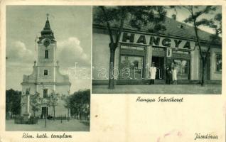 1941 Jászdózsa, Római katolikus templom, Hangya Szövetkezet üzlete és saját kiadása (Rb)