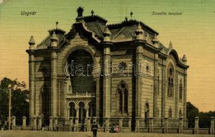 1912 Ungvár, Uzshorod, Uzhhorod, Uzhorod; Izraelita templom, zsinagóga. Steinfeld Dezső kiadása / synagogue (EK)