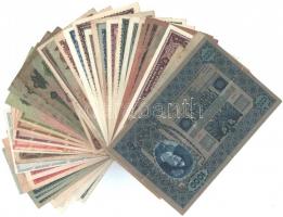 53db-os vegyes magyar bankjegy tétel, közte korona, pengő és adópengő T:II-III-