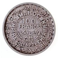 Marokkó 1953. 100Fr Ag T:2 
Morocco 1953. 100 Francs Ag C:XF 
Krause Y#52