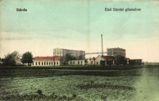 1906 Dárda, Első dárdai gőzmalom. Kiadja Frank Béla 802. / the first steam mill in Darda (EK)