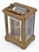 XIX. sz. utazóóra saját tokjában, jó állapotban, de nem jár. Kulccsal. 10,5 cm