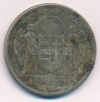 1930. 5P Ag "Horthy jobbra" T:3 patina
Adamo P8