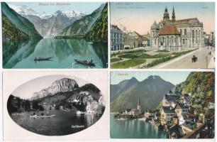 57 régi és néhány modern képeslap: magyar és külföldi városképek, kevés egyéb