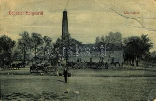 1911 Horgos, Gőzmalom. W. L. 6013. Kiadja Bodvai Károly / steam mill + ESZÉK - SZEGED 29 vasúti mozgóposta bélyegző (EB)