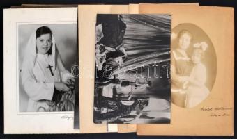 cca 1910-1970 Vegyes fotó tétel, 25 db nagyméretű fotó, fotó, fotó kartonon, változó állapotban, 19x27 cm és 33x25 cm közötti méretben