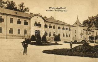 Hévíz - 5 db régi városképes lap / 5 pre-1945 town-view postcards