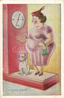 5 db régi humoros motívumlap, gyerekek / 5 pre-1945 humorous children motive postcards