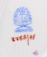 Herendi Apponyi mintás levél alakú magvas tál + hamutál  11x8 cm, 9x5 cm