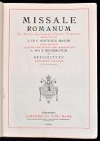 Missale Romanum ex decreto sacrosancti Concilii Tridentini restitutum. Turonibus (Tours), 1956, Mame...