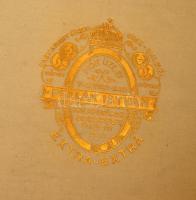 Pollák István kalapgyáros jelzett cilinder szép állapotban, kemény, vászonborítás, hordozható  kalap...