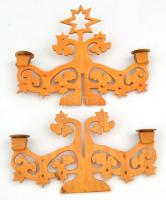 Összerakható fa gyertyatartó 40 cm