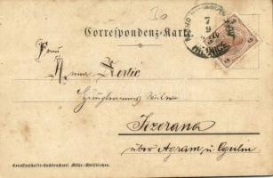 Hranice, Mährisch Weisskirchen; Zöglings-Speisesaal in der K.u.K. Militär-Oberrealschule / dining ro...