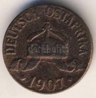 Német Birodalom/Császárság/Német Kelet-Afrika 1907. 1H T:3/3- korr.