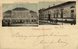 1904 Csurgó, Magyar Korona vendéglő, utca. Fischer S. kiadása