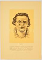 cca 1956 A Magyar Forradalmi Ifjúsági Mozgalom nagy halottai. Bp., é.n, Magyar Kommunista Ifjúsági S...