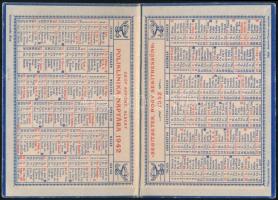 1942 Gróf Apponyi Albert Poliklinika asztali naptára