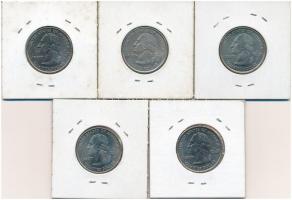 Amerikai Egyesült Államok 2008. 1/4$ "50 állam - Oklahoma, New Mexico, Arizona, Hawaii, Alaska&...