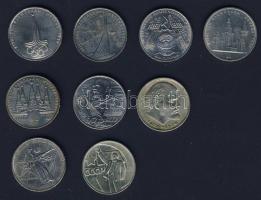 Szovjetunió 1964-1981. 1R (9x) klf motívumokkal! T:2,2/3