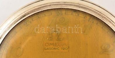Omega dupla hátsó fedelű ezüst zsebóra. jelzés nélküli szerkezettel. Nem jár. br 73,5 g