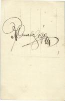 Remete Géza színész, rendező + saját kezű aláírása