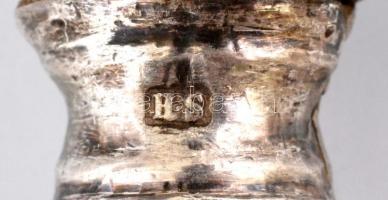 6 pár jelzett ezüst nyelű kés és villa