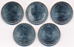 Amerikai Egyesült Államok 2016. 1/4$ "Nemzeti parkok - Shawnee, Theodore Roosevelt, Harpers Fer...