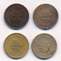 1946. 2f Cu-Zn + 1947. 2f Cu-Zn (3x) T:1-,2 patina