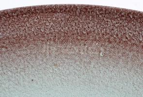 Gránit nagy tál, jelzett, kopásnyomokkal, d: 36,5 cm