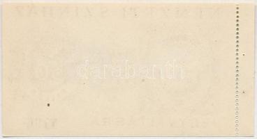 ~1946-1947. 50f "Nemzeti Színház" utalvány, nem használt T:I
