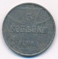 Német Birodalom / I.Világháború / Keleti Főparancsnokság 1916J 3k Fe T:2 patina
German Empire/ WWI ...