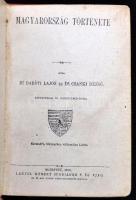 Baróti - Csánki: Magyarország története cca 1920. Minikönyv réz rátétes egészbőr kötésben