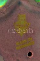 Zsolnay eozin mázas ülő kislány, jelzett, apró kopásokkal, karcolásokkal, m: 7 cm