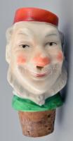 Porcelán bohócfejes italkiöntő 6 cm + dugó