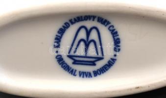 3 db hagyma mintás ivópohár különböző méretben, jelzettek, kopásokkal