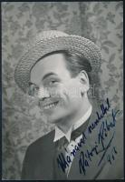 1956 Rátonyi Róbert énekes aláírt fotója 9x12 cm