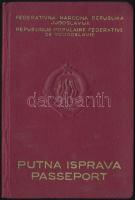 1955 Jugoszláv útlevél magyar utazási engedéllyel