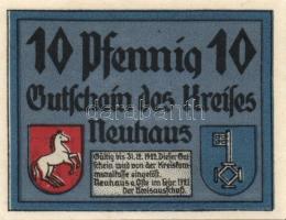 Német Birodalom/Weimari Köztársaság/ Neukaus 1921. 10Pf + 25Pf + 50Pf 3klf db, teljes sor T:I