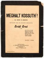 1894 Meghalt Kossuth Erödi Ernő alkalmi dalának kottája