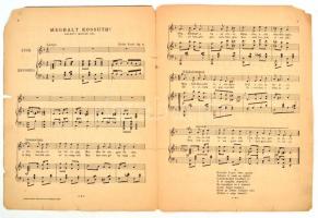 1894 Meghalt Kossuth Erödi Ernő alkalmi dalának kottája