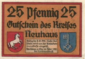 Német Birodalom/Weimari Köztársaság/ Neukaus 1921. 10Pf + 25Pf + 50Pf 3klf db, teljes sor T:I