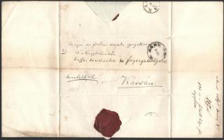 1869 Egri Izraelita Főelemi tanoda igazgatójának saját kézzel aláírt levele