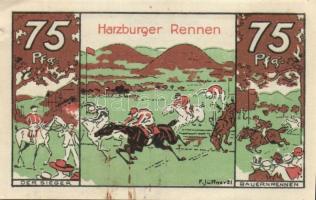 Német Birodalom/Weimari Köztársaság/ Harzburg 1921. 10Pf + 25Pf + 50Pf + 75Pf 4klf db, teljes sor T:...