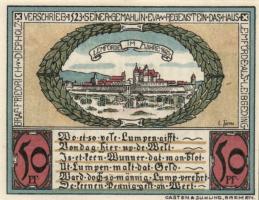 Német Birodalom/Weimari Köztársaság/ Diepholz 1921. 50Pf(2x) + 75Pf(2x) 4klf db, teljes sor T:I