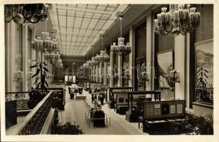 Paris, Exposition Internationale 1937, Das Deutsche Haus, Ausstellungshalle / 1937 International Exposition, The German House, Exhibition Hall, interior, advertisement