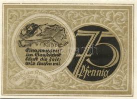 Német Birodalom/Weimari Köztársaság/ Stolzenau 1921. 25Pf + 50Pf(2x) + 75Pf(2x) 5klf db, teljes sor ...